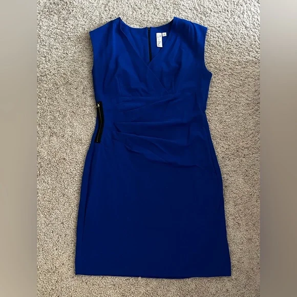 emma and michele blue dress Dress Casual Midi By Emma And Michele In Blue, Size: Xl main image 0